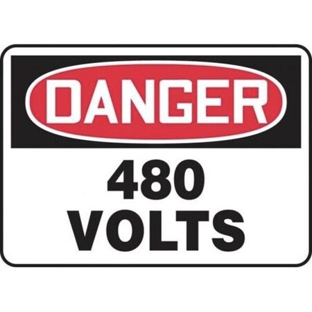 Accuform OSHA DANGER SAFETY SIGN 480 VOLTS MELC083XT MELC083XT